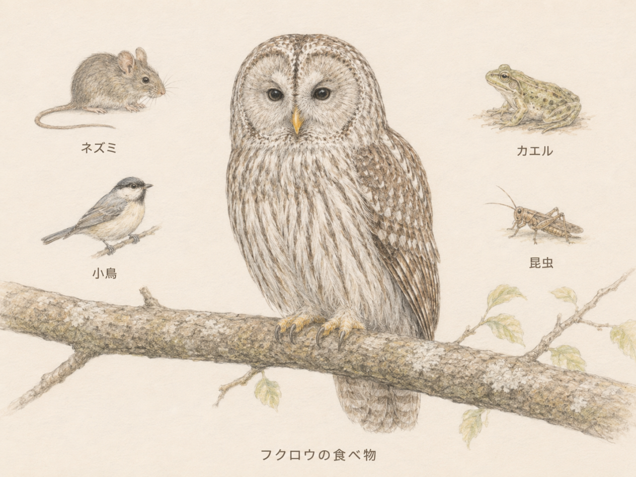 フクロウは何を食べる?