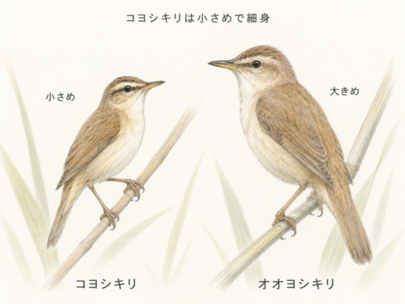 コヨシキリとオオヨシキリの違い