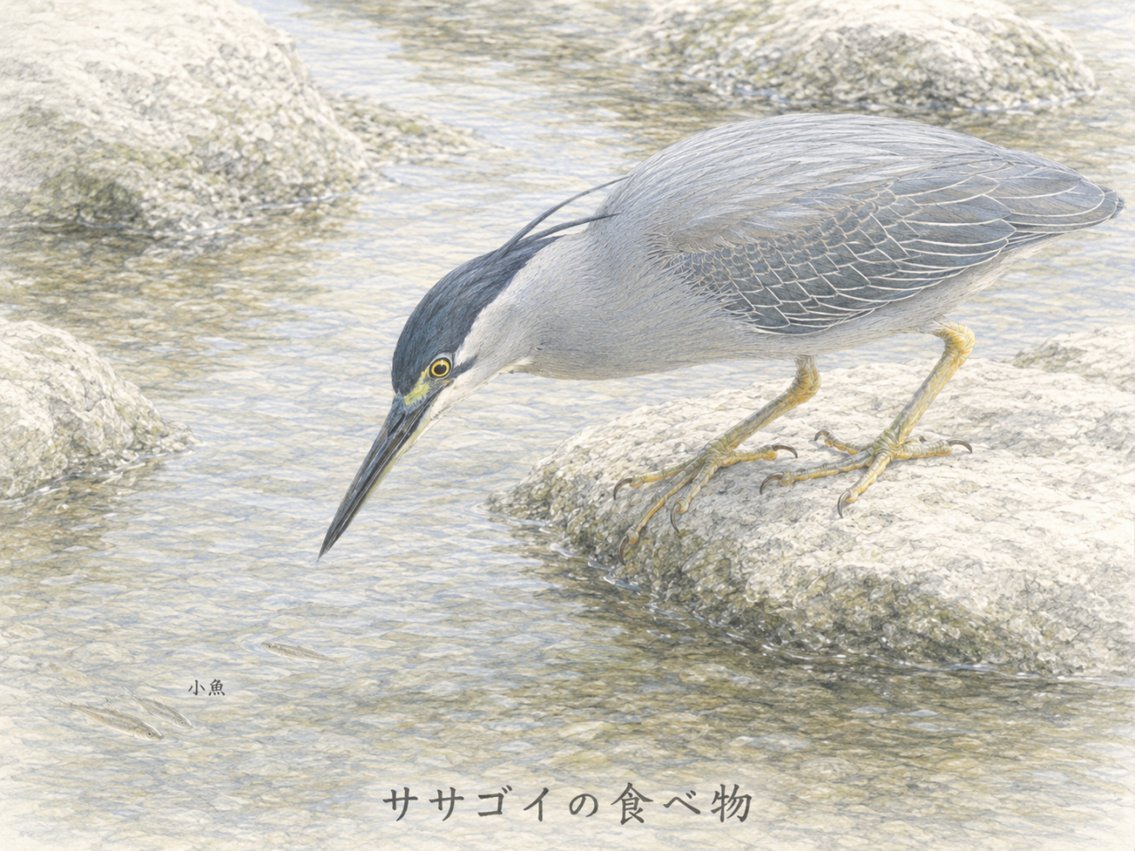 ササゴイの食べ物