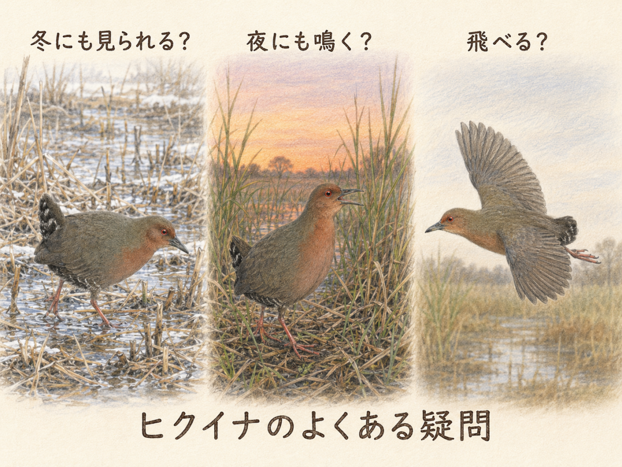 ヒクイナについてよくある質問