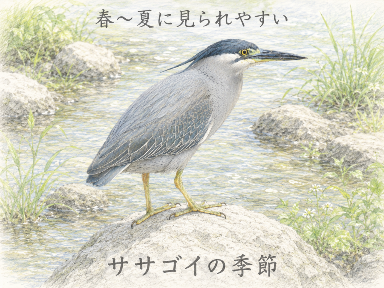 ササゴイの季節|いつ見られる?