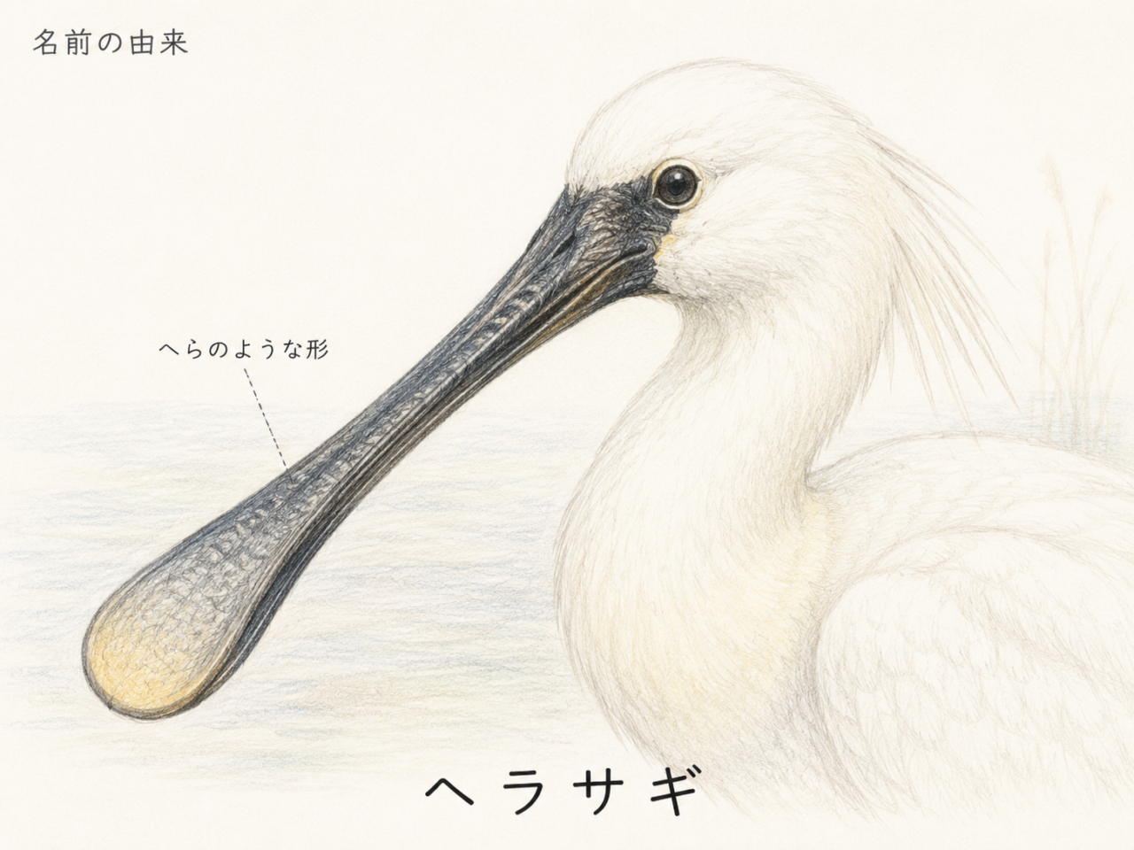ヘラサギの名前の由来