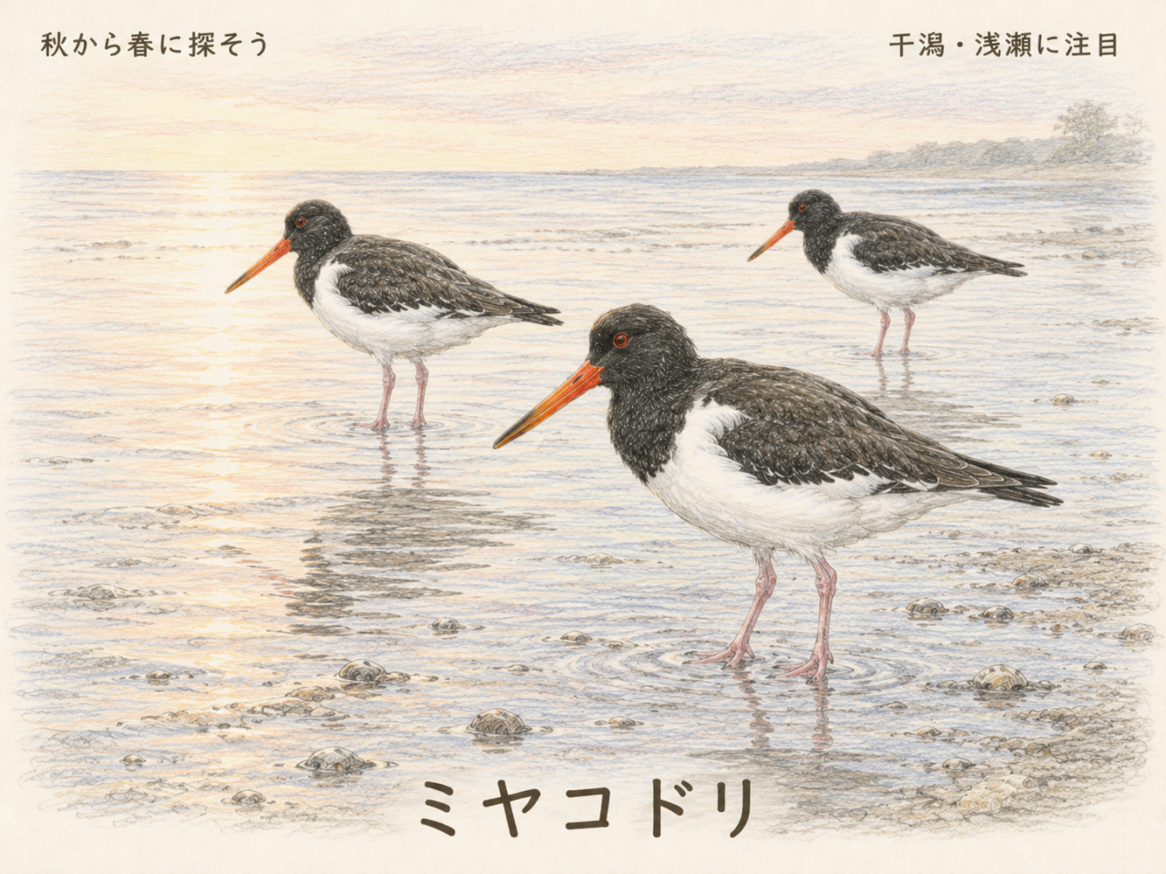 まとめ|ミヤコドリは秋から春の干潟で探そう