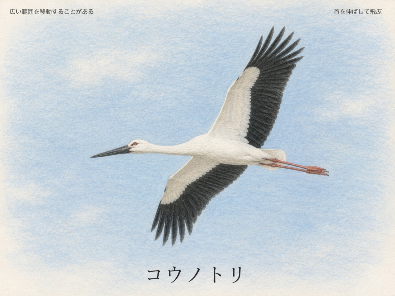 コウノトリは渡り鳥？移動するの？