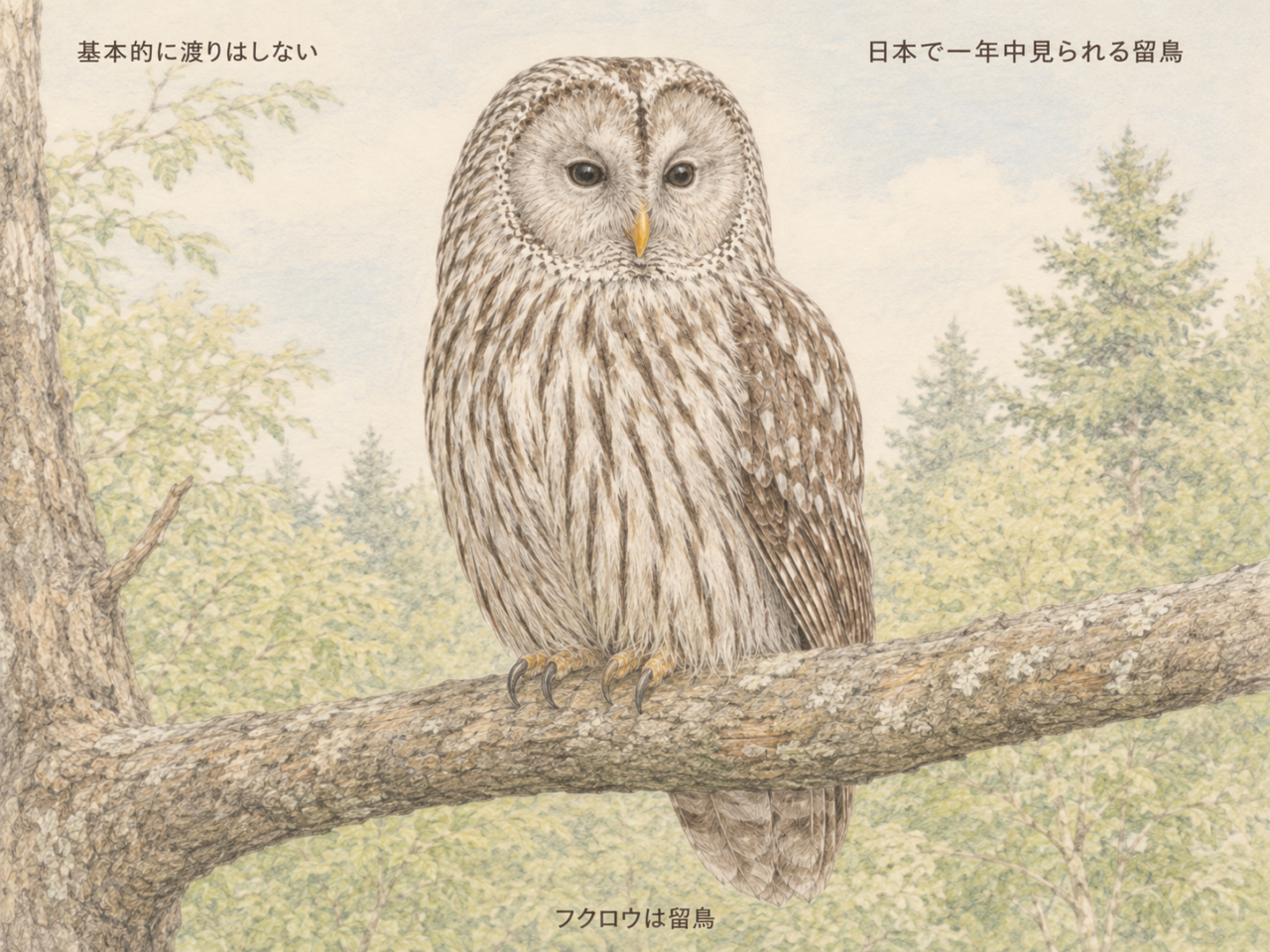 フクロウは渡りをする?