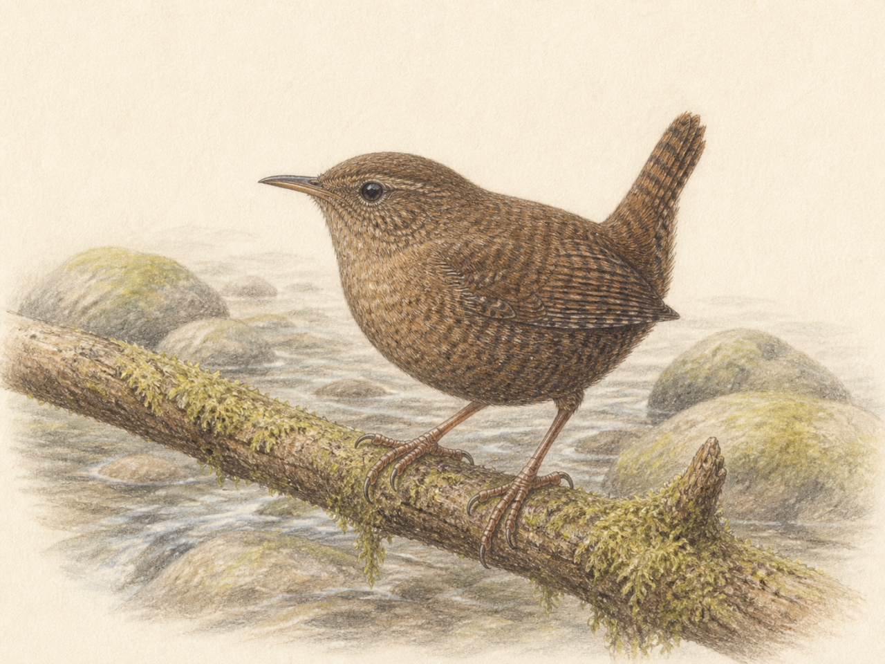 ミソサザイ スズメより小さいこげ茶色の鳥
