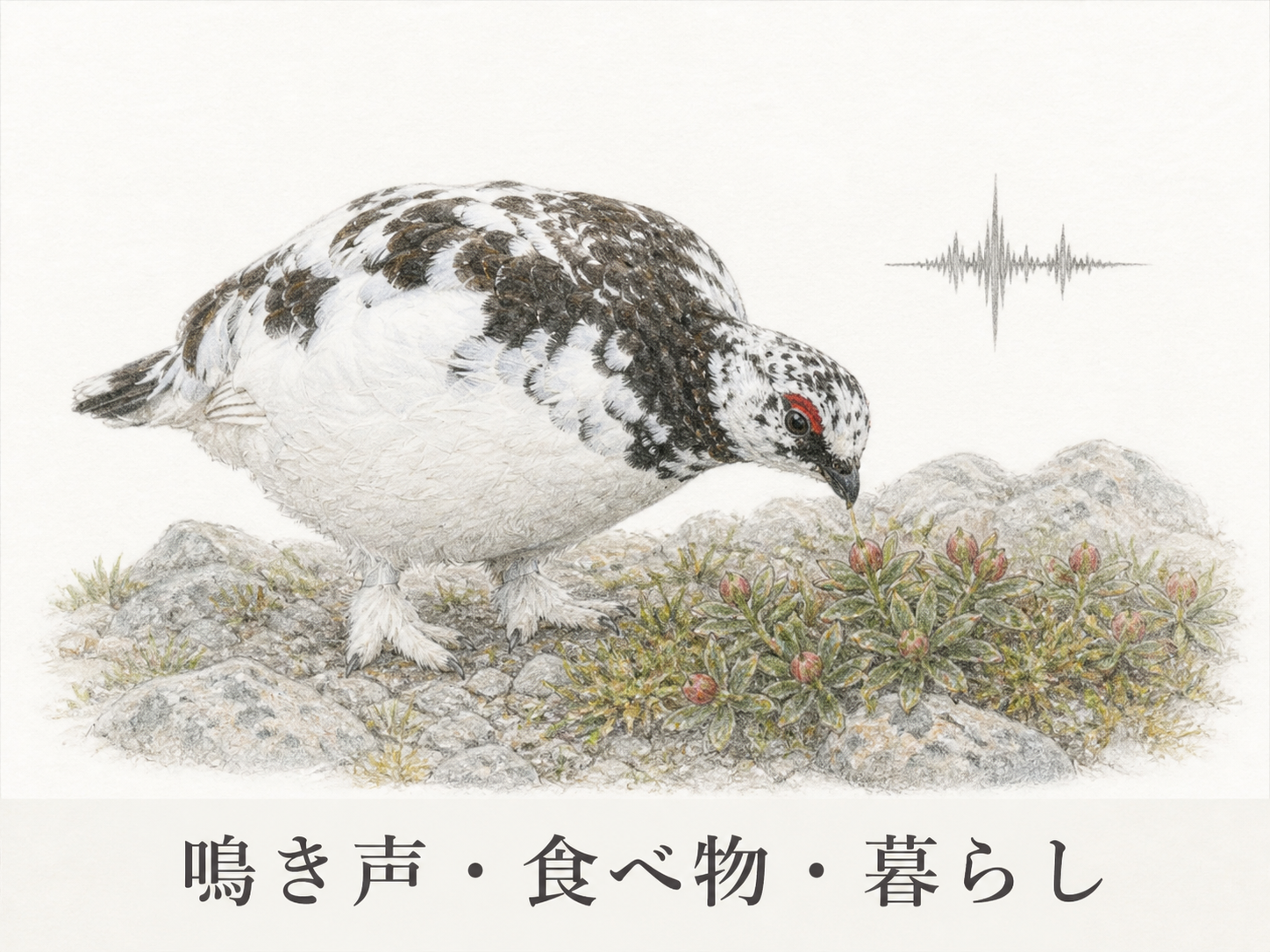 ライチョウの鳴き声 食べ物 高山植物を食べる暮らし
