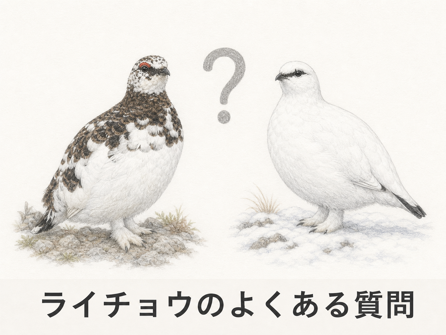 ライチョウのよくある質問 羽色 生息地 飛び方