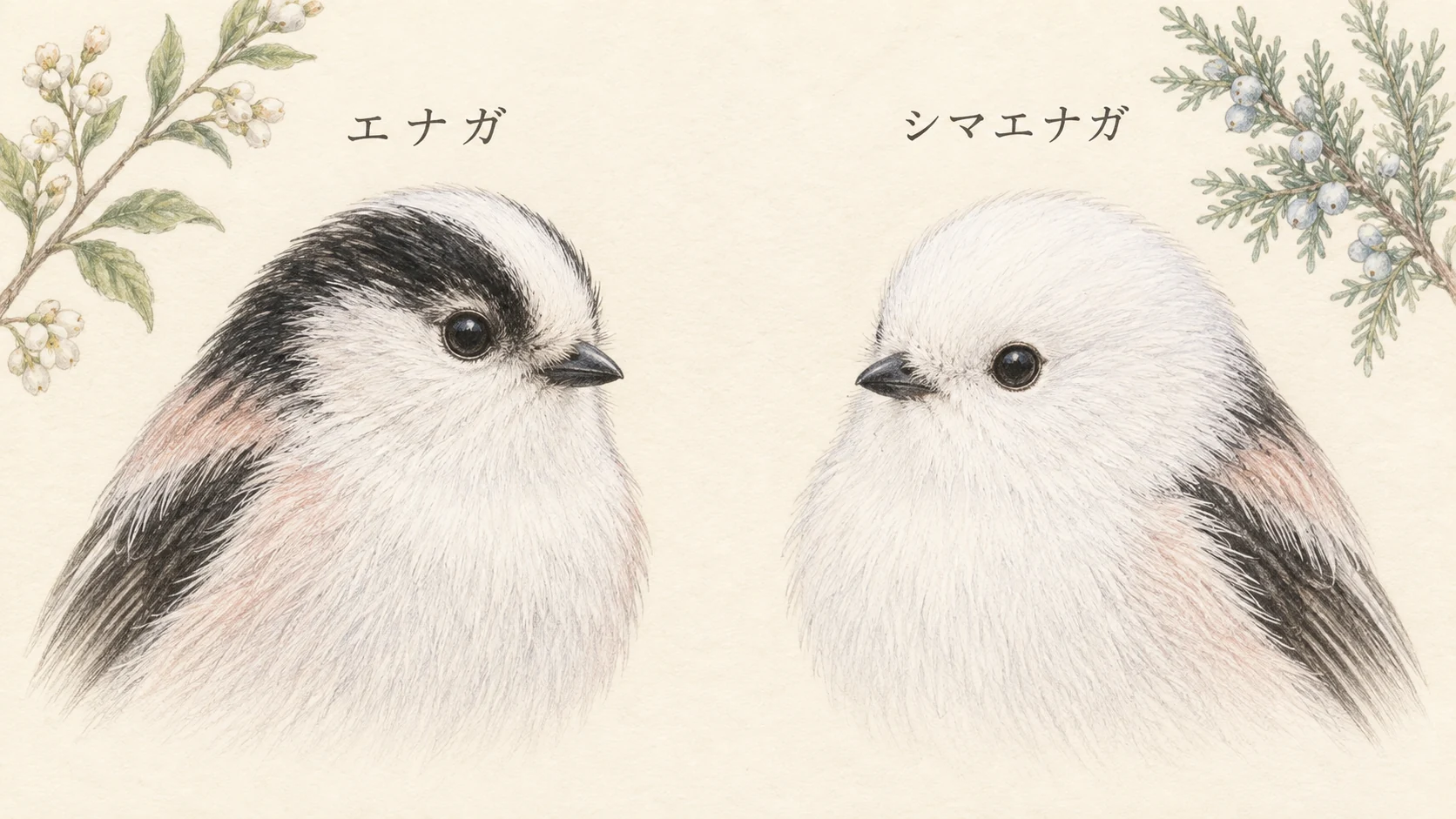 エナガとシマエナガの違い｜顔・大きさ・生息地で見分ける | 野鳥情報.com